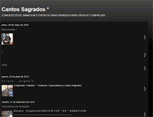 Tablet Screenshot of cantossagrados.blogspot.com