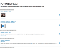 Tablet Screenshot of blogputrasekarbali.blogspot.com