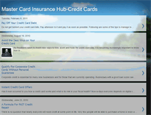 Tablet Screenshot of mastercardinsurancehub.blogspot.com