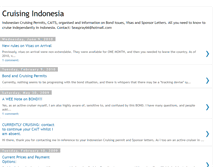 Tablet Screenshot of cruisingindonesia.blogspot.com