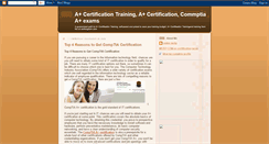 Desktop Screenshot of a-plus-certification.blogspot.com