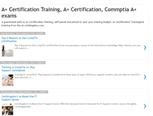 Tablet Screenshot of a-plus-certification.blogspot.com