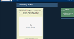 Desktop Screenshot of cmfgettingstarted.blogspot.com