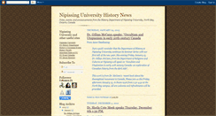 Desktop Screenshot of nipissinghistorynews.blogspot.com