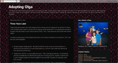 Desktop Screenshot of adoptingolga.blogspot.com