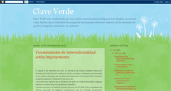 Desktop Screenshot of claveverde.blogspot.com