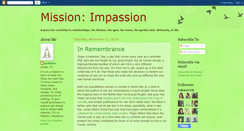 Desktop Screenshot of missionimpassion.blogspot.com