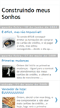 Mobile Screenshot of construindomeusonho.blogspot.com