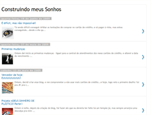 Tablet Screenshot of construindomeusonho.blogspot.com