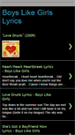 Mobile Screenshot of boyslikegirlslyrics.blogspot.com