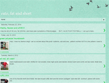 Tablet Screenshot of cutefatandshort.blogspot.com