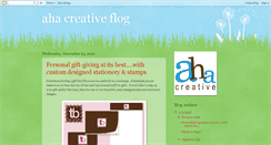Desktop Screenshot of aha4creative.blogspot.com