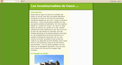Desktop Screenshot of lesincontournablesdecusco.blogspot.com