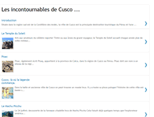 Tablet Screenshot of lesincontournablesdecusco.blogspot.com
