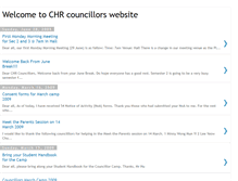 Tablet Screenshot of chrcouncillors.blogspot.com