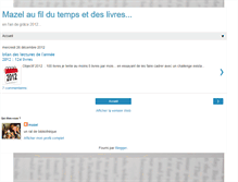 Tablet Screenshot of mazel-au-fil-des-livres.blogspot.com