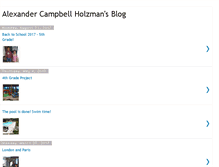 Tablet Screenshot of alexandercampbellholzman.blogspot.com