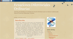 Desktop Screenshot of ecuacionesdiferencialesordinarias.blogspot.com