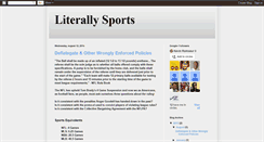 Desktop Screenshot of literallysports.blogspot.com