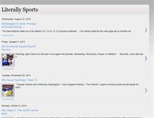 Tablet Screenshot of literallysports.blogspot.com