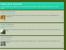 Tablet Screenshot of diariodelaazucena.blogspot.com