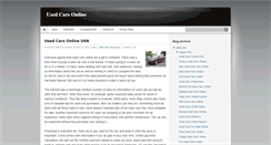 Desktop Screenshot of forusedcarsonline.blogspot.com