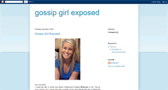 Desktop Screenshot of gossipgirlexposed.blogspot.com