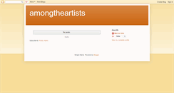 Desktop Screenshot of amongtheartists.blogspot.com