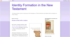 Desktop Screenshot of identityformation.blogspot.com