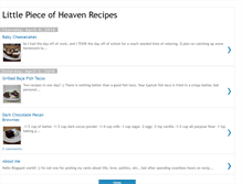 Tablet Screenshot of littlepieceofheavenrecipes.blogspot.com