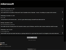 Tablet Screenshot of mikerossoft.blogspot.com
