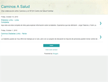 Tablet Screenshot of caminosasalud.blogspot.com