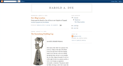 Desktop Screenshot of harolddye.blogspot.com