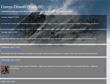 Tablet Screenshot of coreyscrossfit.blogspot.com