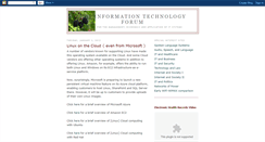 Desktop Screenshot of information-technology-forum.blogspot.com