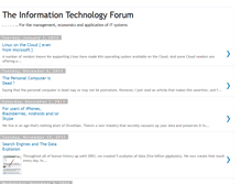 Tablet Screenshot of information-technology-forum.blogspot.com