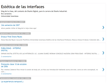 Tablet Screenshot of esteticadelasinterfaces.blogspot.com