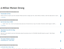 Tablet Screenshot of amillionwomenstrong.blogspot.com