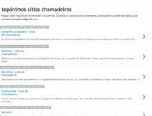 Tablet Screenshot of chamadeiros.blogspot.com