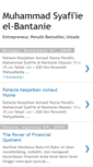 Mobile Screenshot of muhammadsyafiie-elbantanie.blogspot.com