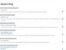 Tablet Screenshot of aeryns-blog.blogspot.com