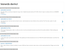 Tablet Screenshot of leonardo-davinci.blogspot.com