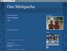 Tablet Screenshot of ourmishpacha.blogspot.com