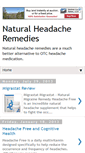 Mobile Screenshot of naturalheadacheremedies.blogspot.com