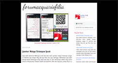 Desktop Screenshot of forumacquariofilia.blogspot.com