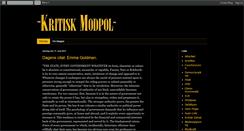 Desktop Screenshot of kritiskmodpol.blogspot.com