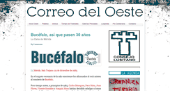 Desktop Screenshot of correodeloeste.blogspot.com