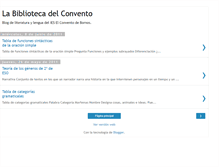 Tablet Screenshot of labibliotecadelconvento.blogspot.com