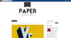 Desktop Screenshot of papersocial.blogspot.com