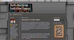 Desktop Screenshot of francesquilts.blogspot.com